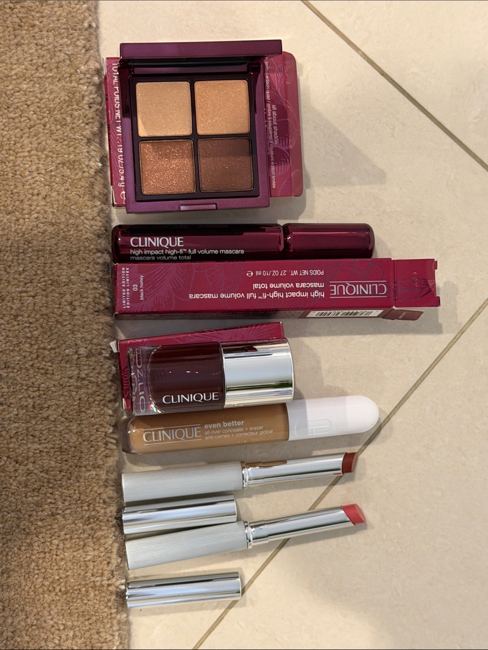 Clinique Eyeshadow Quad & Lip Pair — Brown Neutrals & Soft Pink - Picture 2 of 2